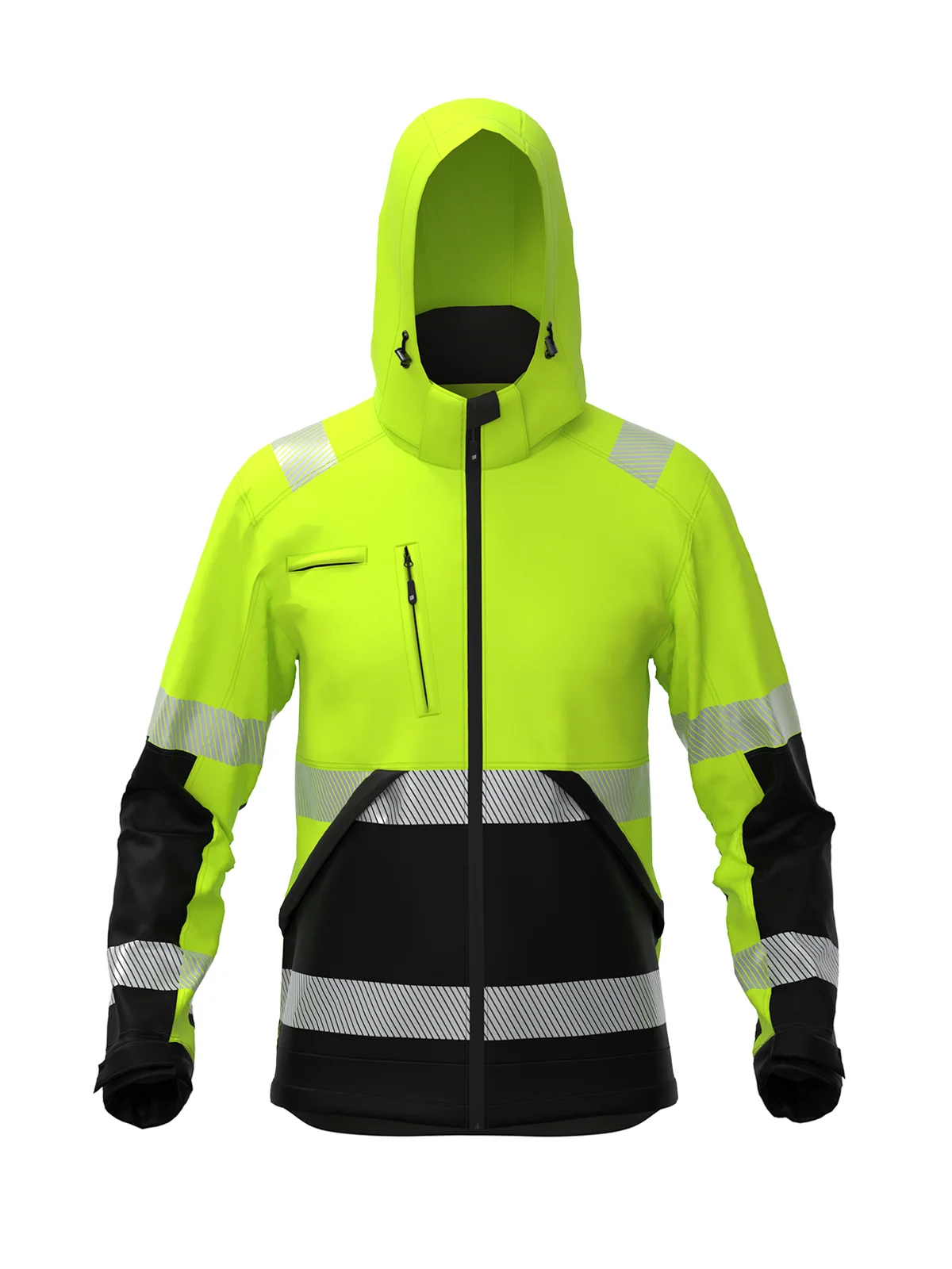 VALENCIA Hi-vis Class 2 softshell jacket