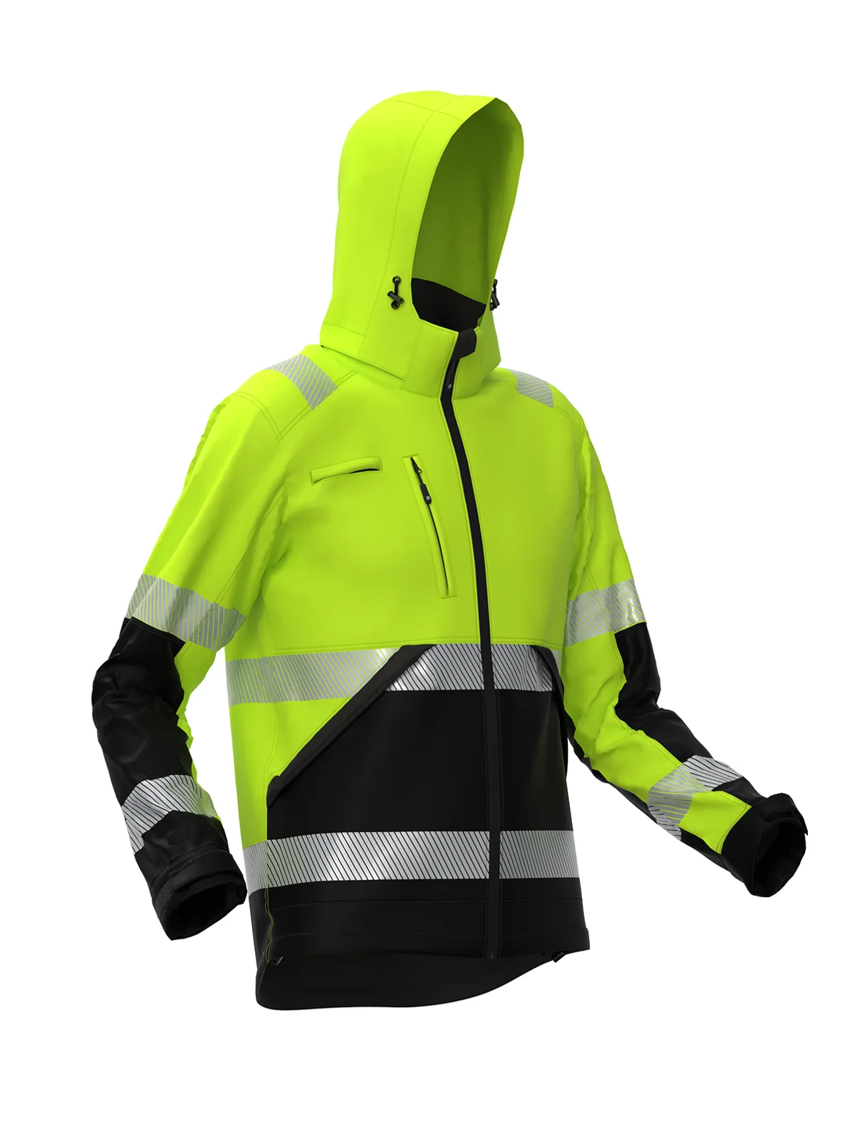 VALENCIA Hi-vis Class 2 softshell jacket – view 2