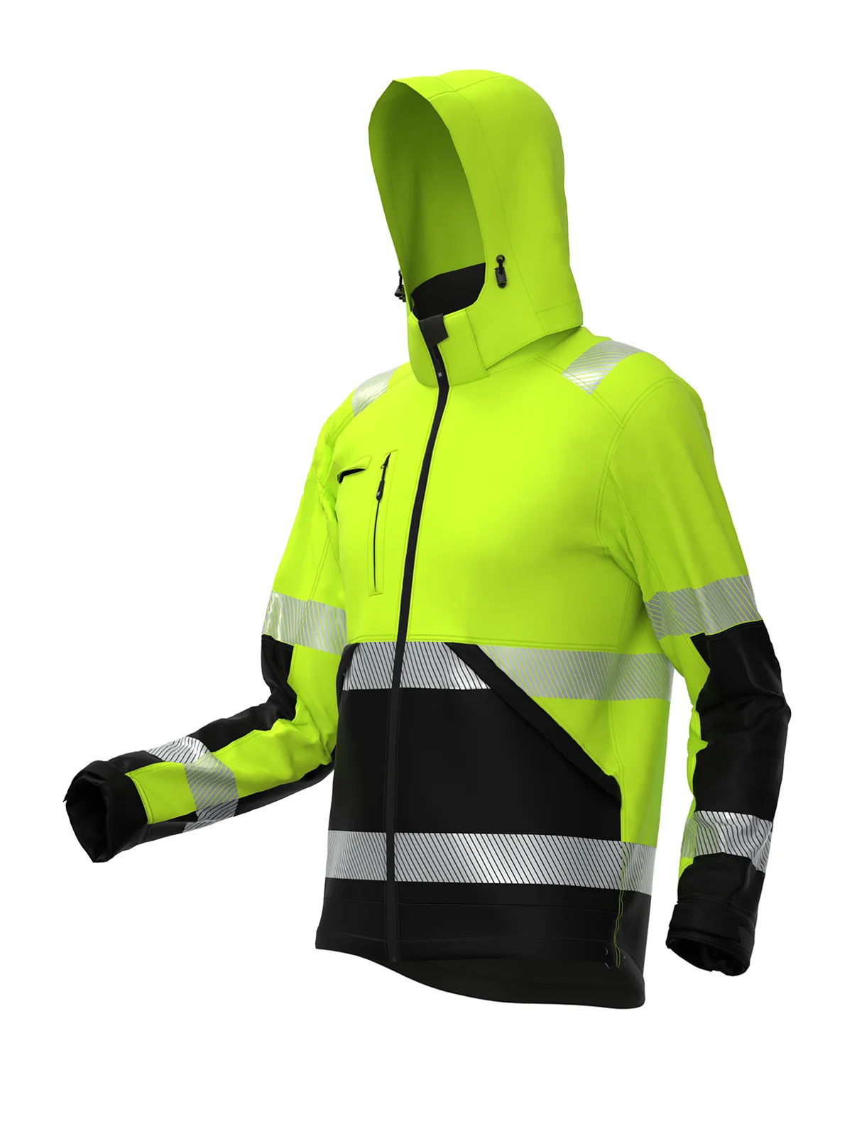 VALENCIA Hi-vis Class 2 softshell jacket – view 3