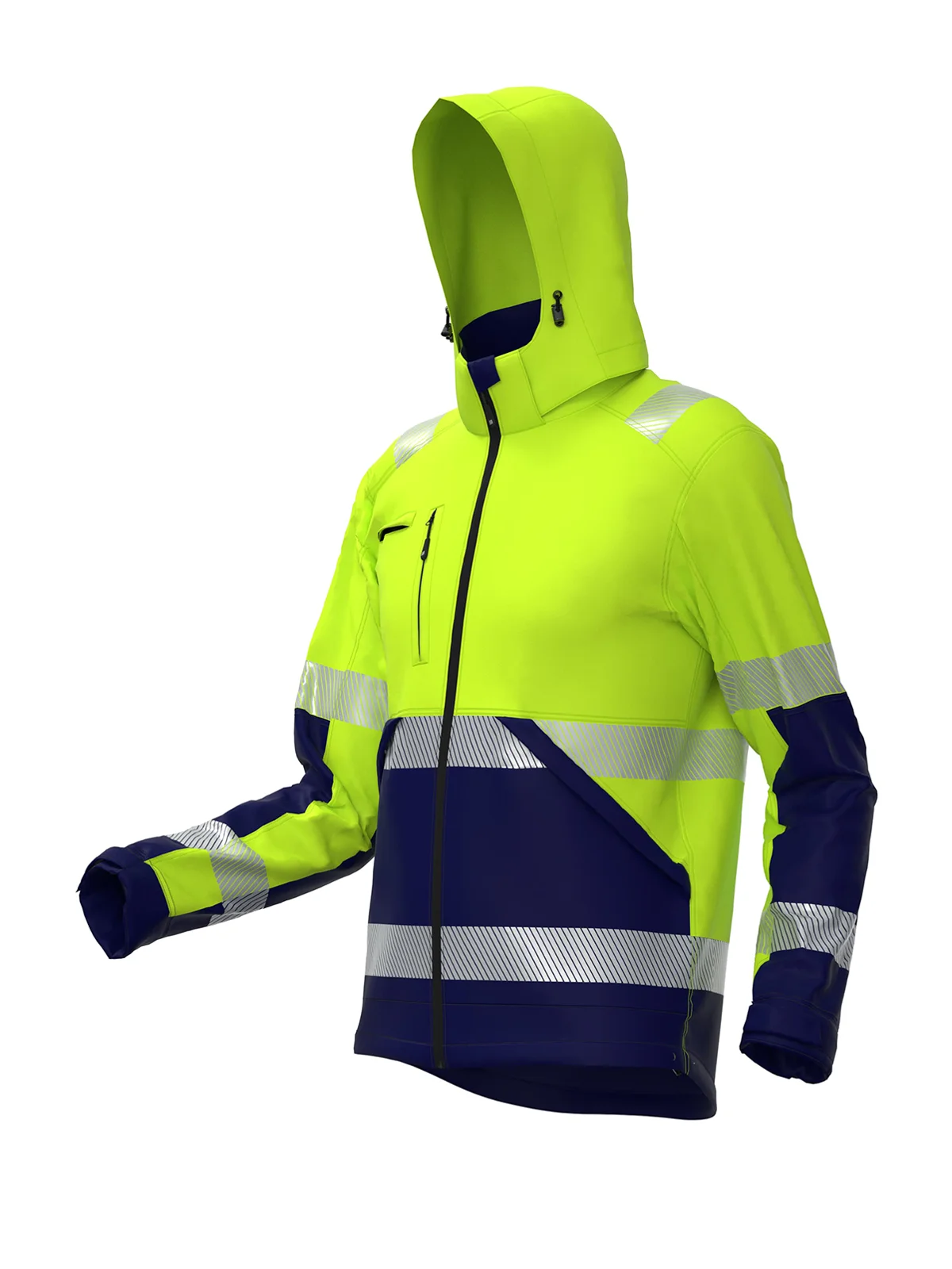 VALENCIA Hi-vis Class 2 softshell jacket – view 7
