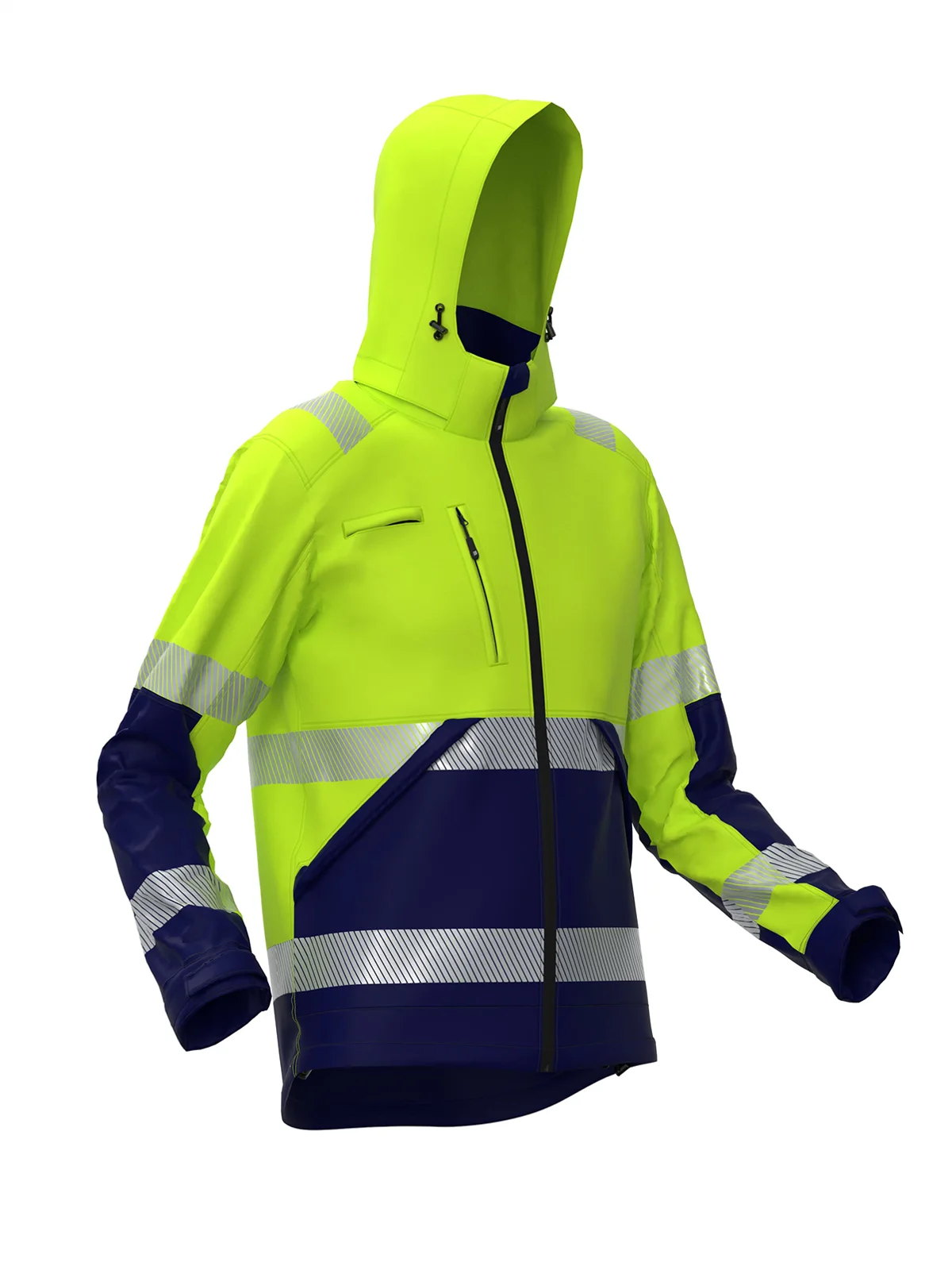 VALENCIA Hi-vis Class 2 softshell jacket – view 8