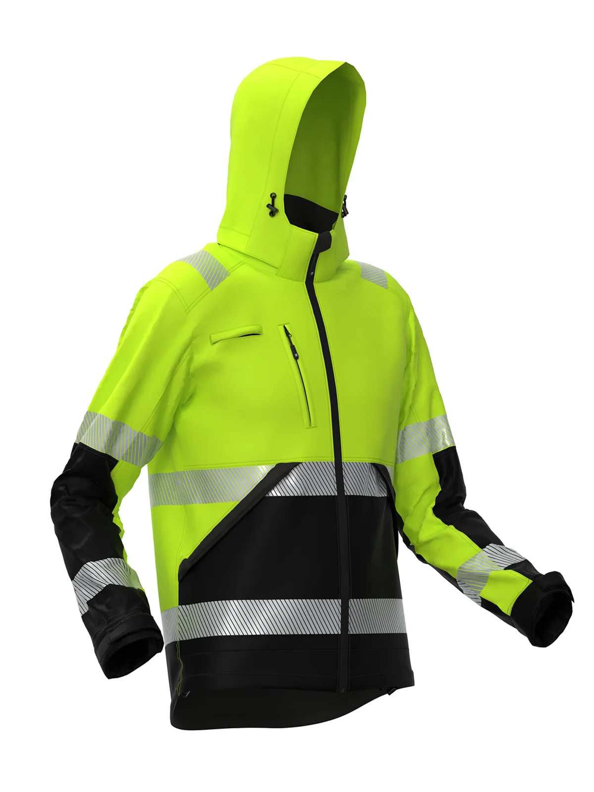 Jachetă softshell de iarnă VALENCIA Hi-vis Class 2 – vedere 2