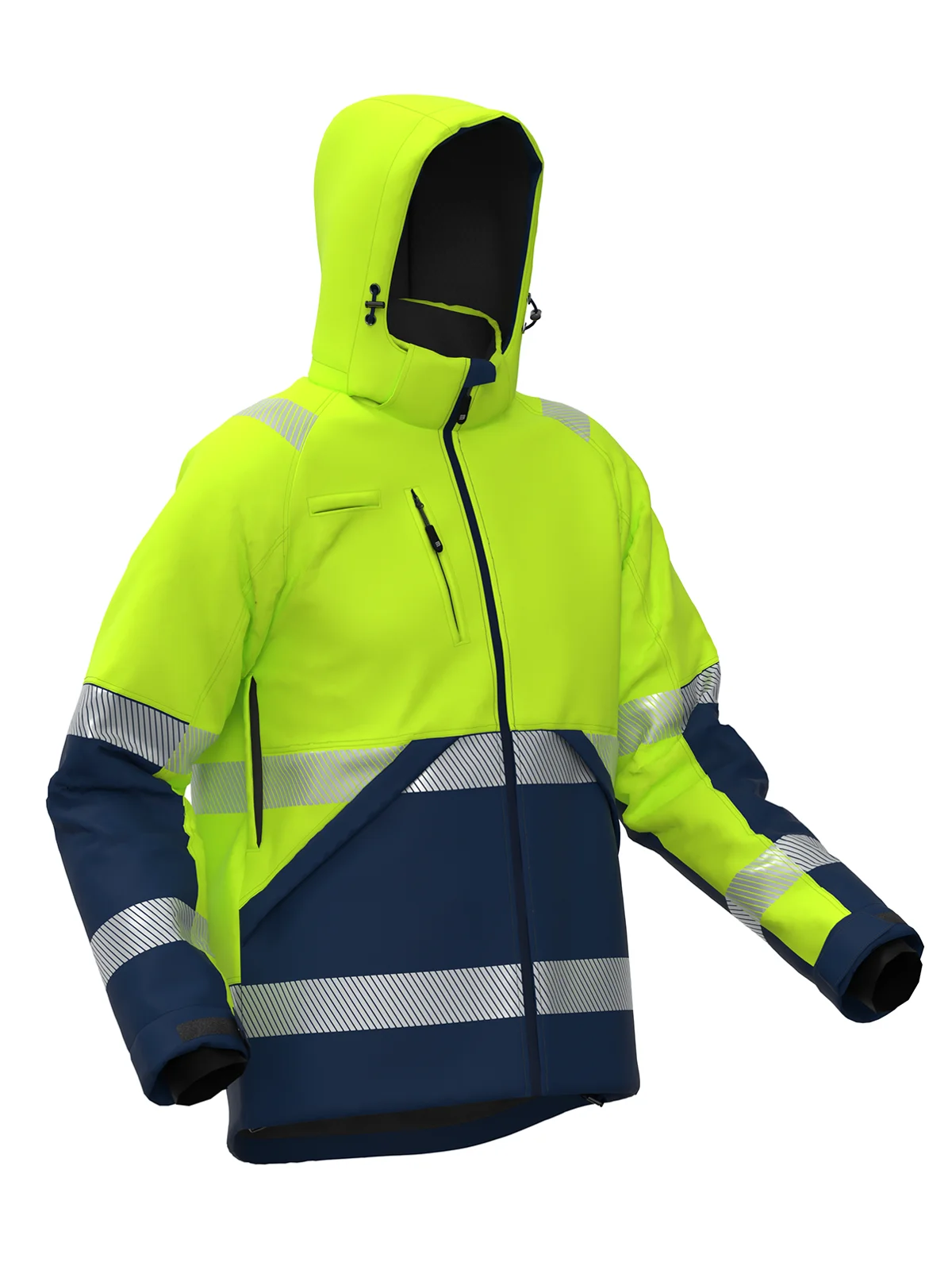 Jachetă softshell de iarnă VALENCIA Hi-vis Class 2 – vedere 7