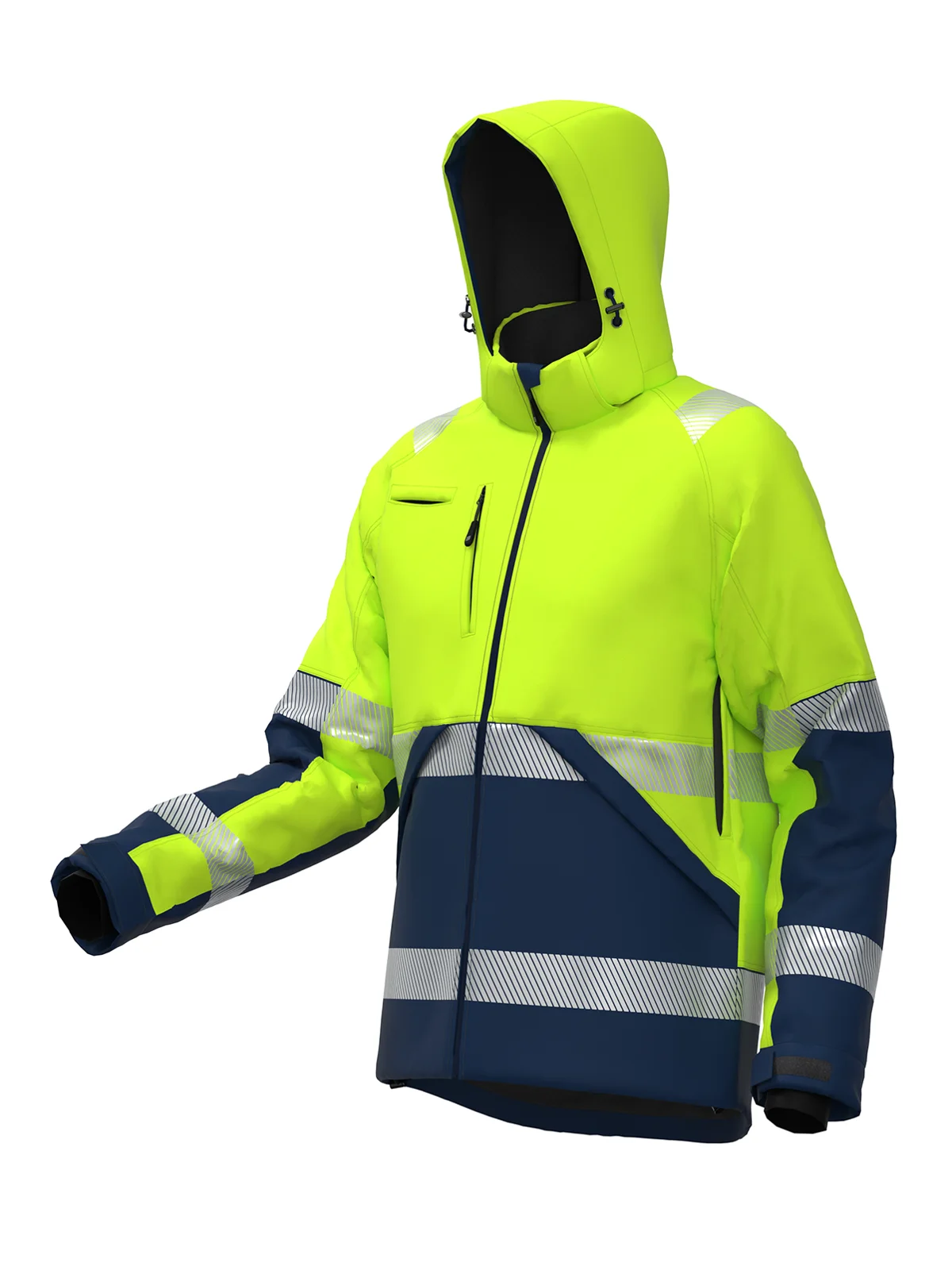 Jachetă softshell de iarnă VALENCIA Hi-vis Class 2 – vedere 8