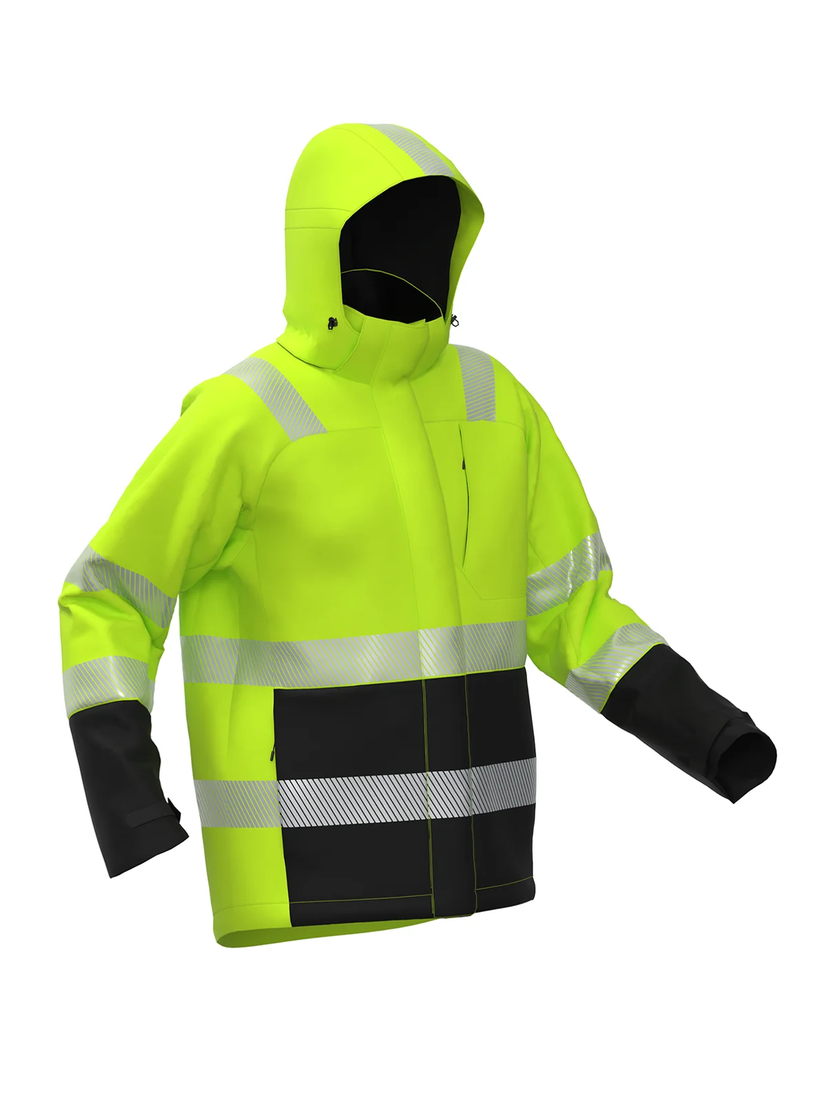 Jachetă de iarnă LIMA Hi-vis Class 3 cu SORONA – vedere 3