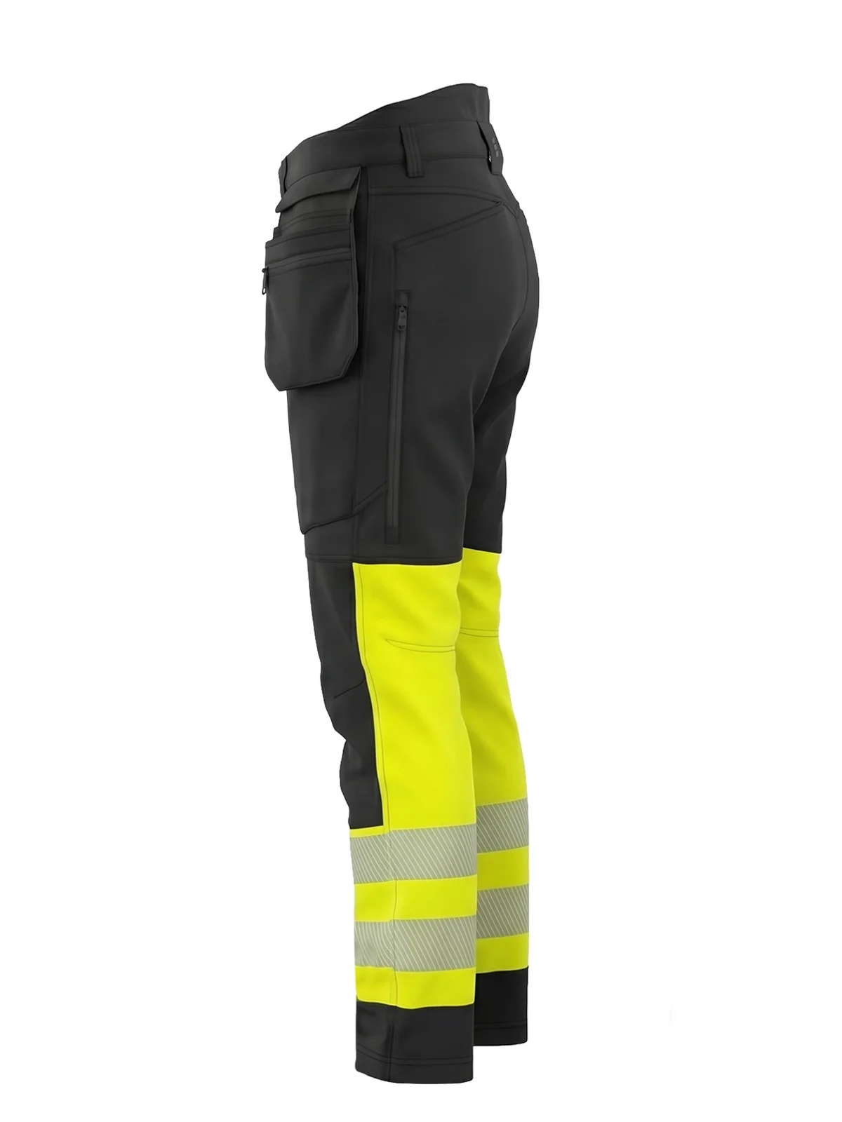 Winter Softshell pants CARGOPLUS Hi-vis Class 1 – view 3