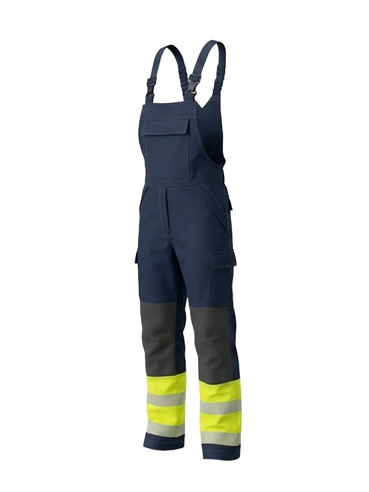 Pantaloni antistatici cu bretele MULTISAFE III cat. Hi-vis Class 1 – vedere 3