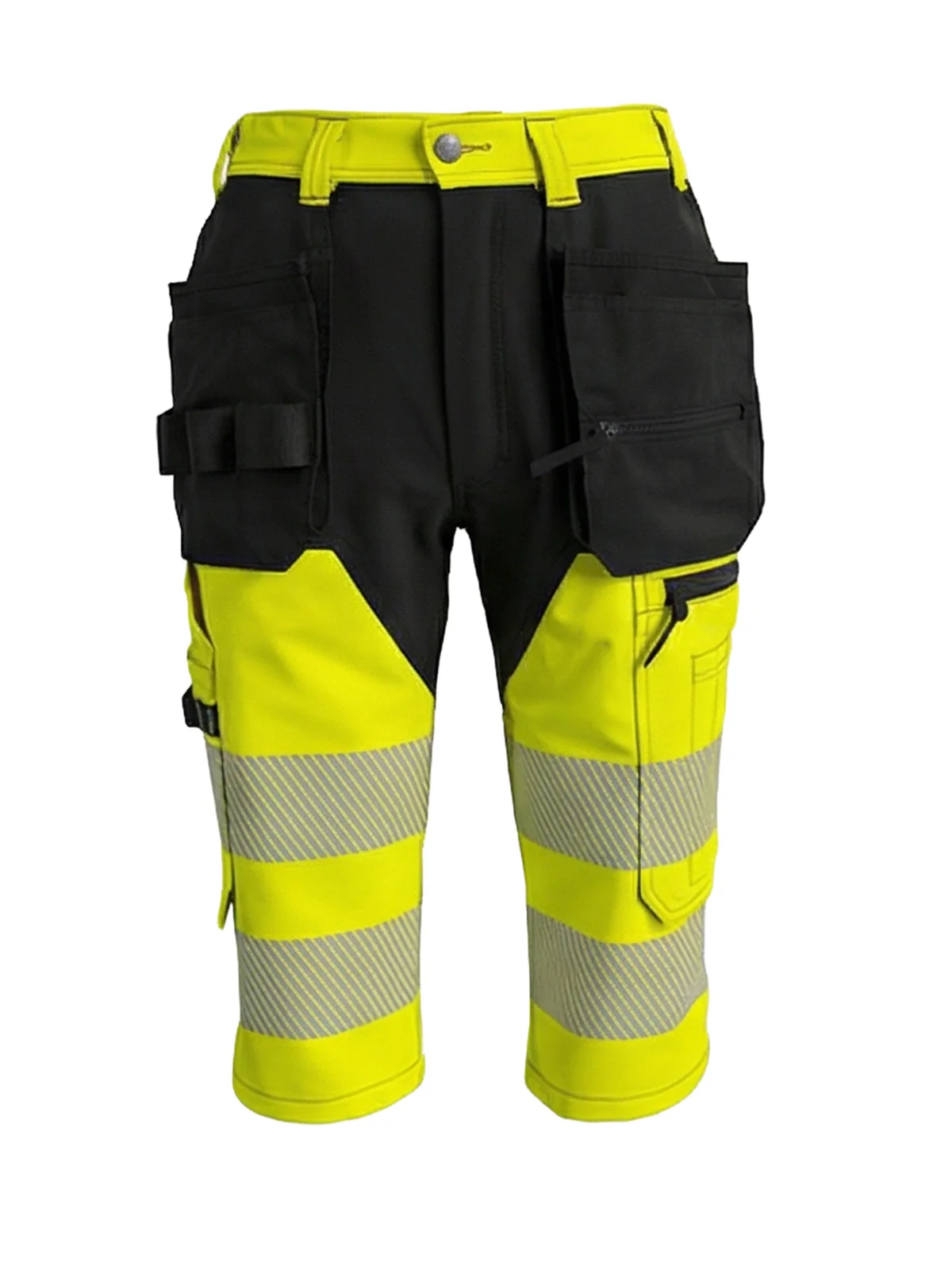 Pantaloni trei sferturi cu detalii elastice MASHUP PLUS Hi-vis Class 1