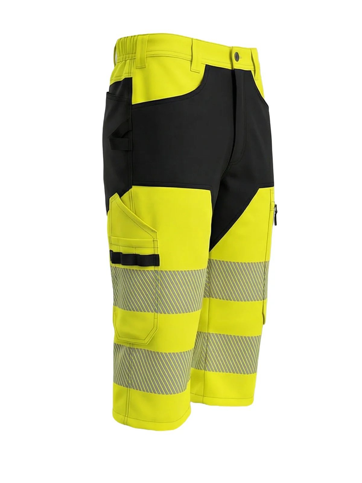 Pantaloni trei sferturi cu detalii elastice MASHUP Hi-vis Class 1 – vedere 3