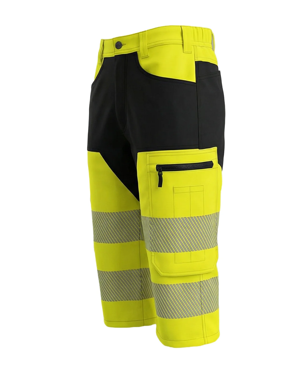 Pantaloni trei sferturi cu detalii elastice MASHUP Hi-vis Class 1 – vedere 4