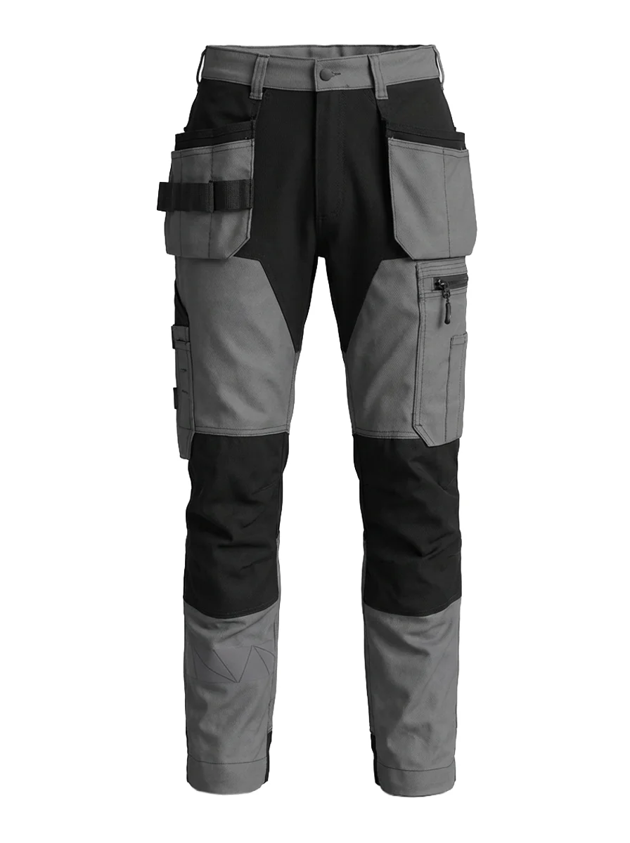Pants with stretchy details MASHUP PLUS