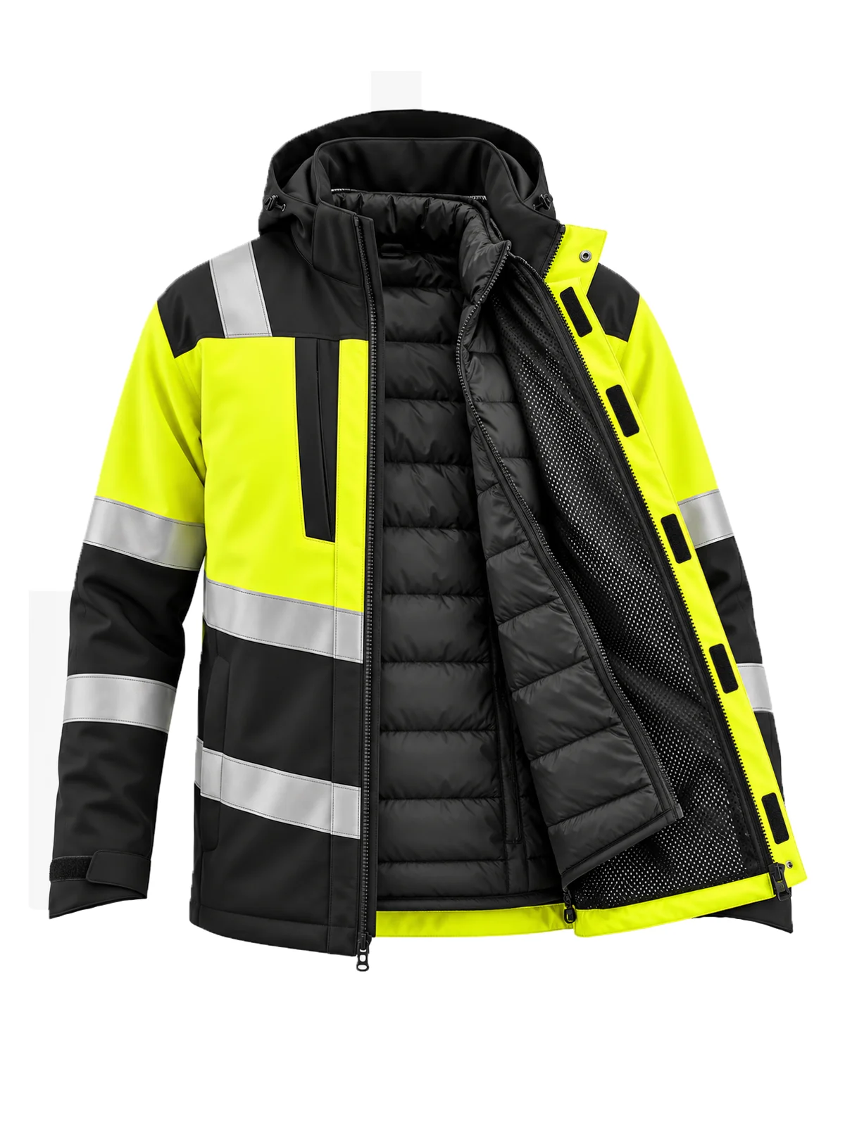 Jachetă de tranziție 3 în 1 LIMAPLUS Hi-Vis Class 1 cu SORONA – vedere 6