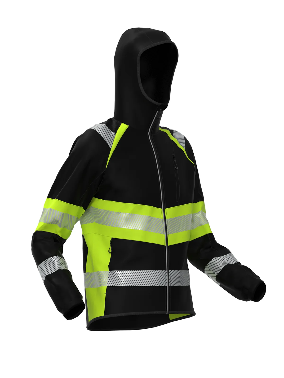 Sofsthell jacket TOPEK Hi-vis Class 1 – view 2