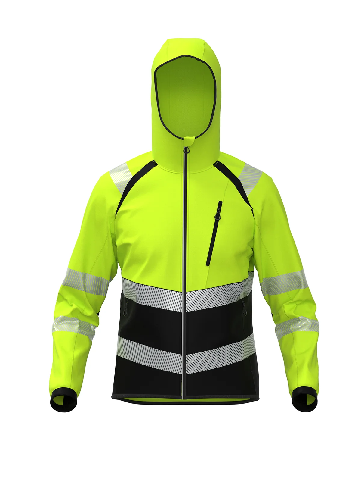 Sofsthell jacket TOPEK Hi-vis Class 2