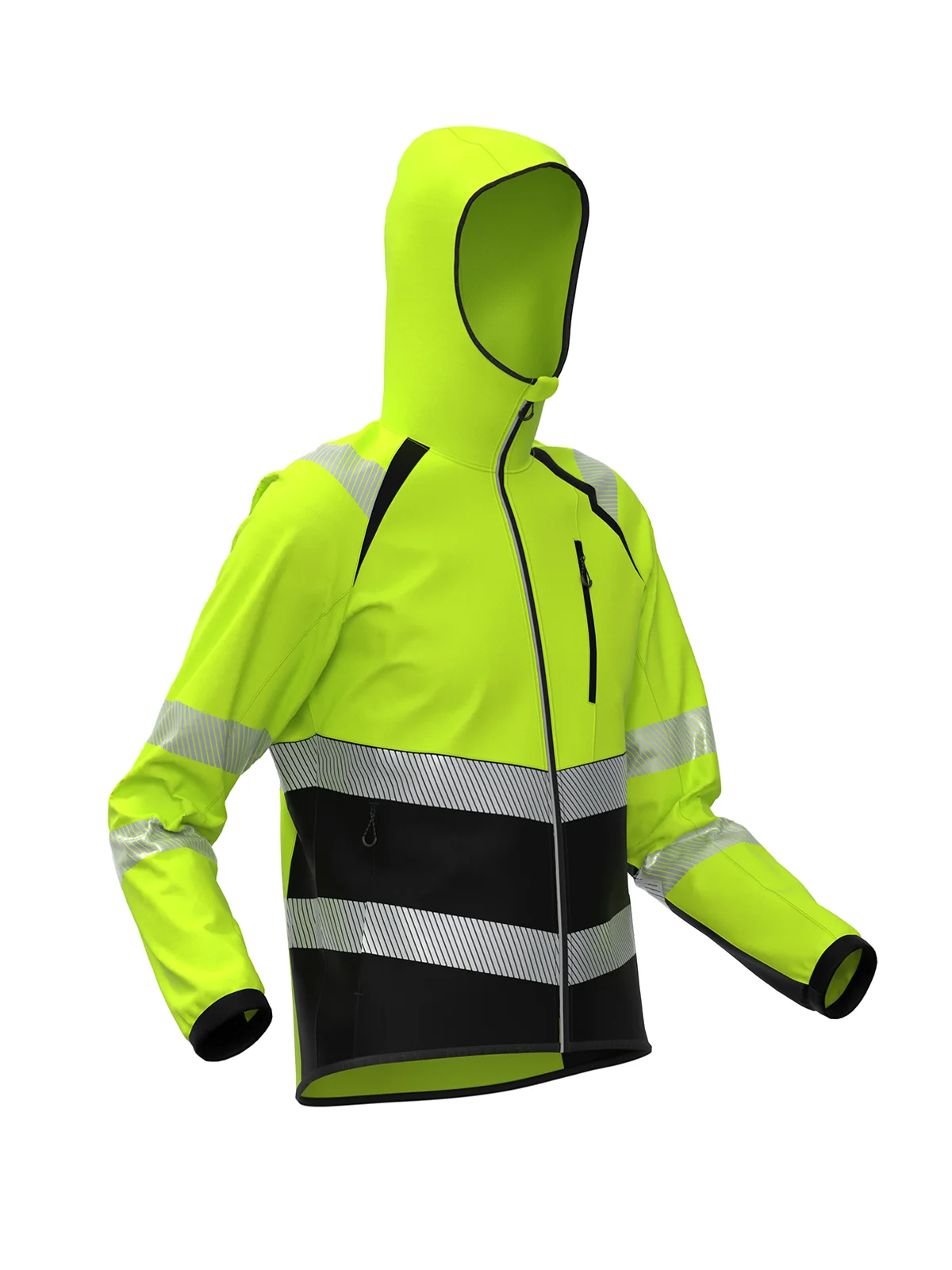 Sofsthell jacket TOPEK Hi-vis Class 2 – view 4
