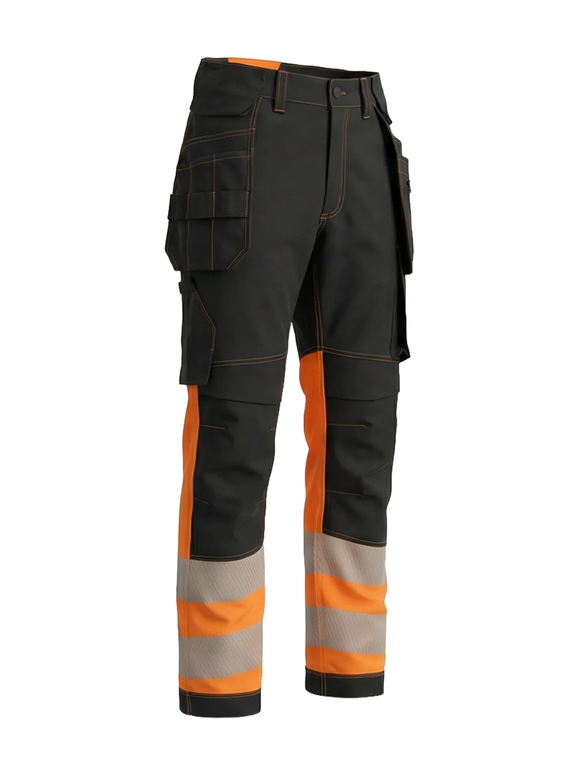 Stretch cotton trousers COMBO PLUS Hi-vis Class 1 – view 2