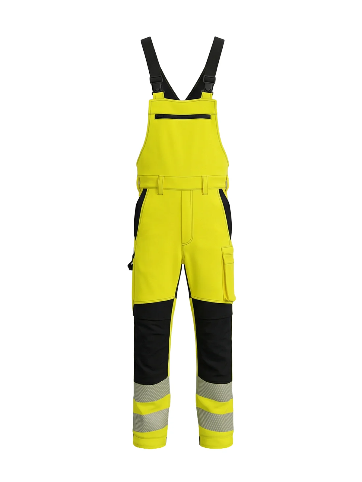 Stretchy bipants with cotton COMBO Hi-vis Class 2