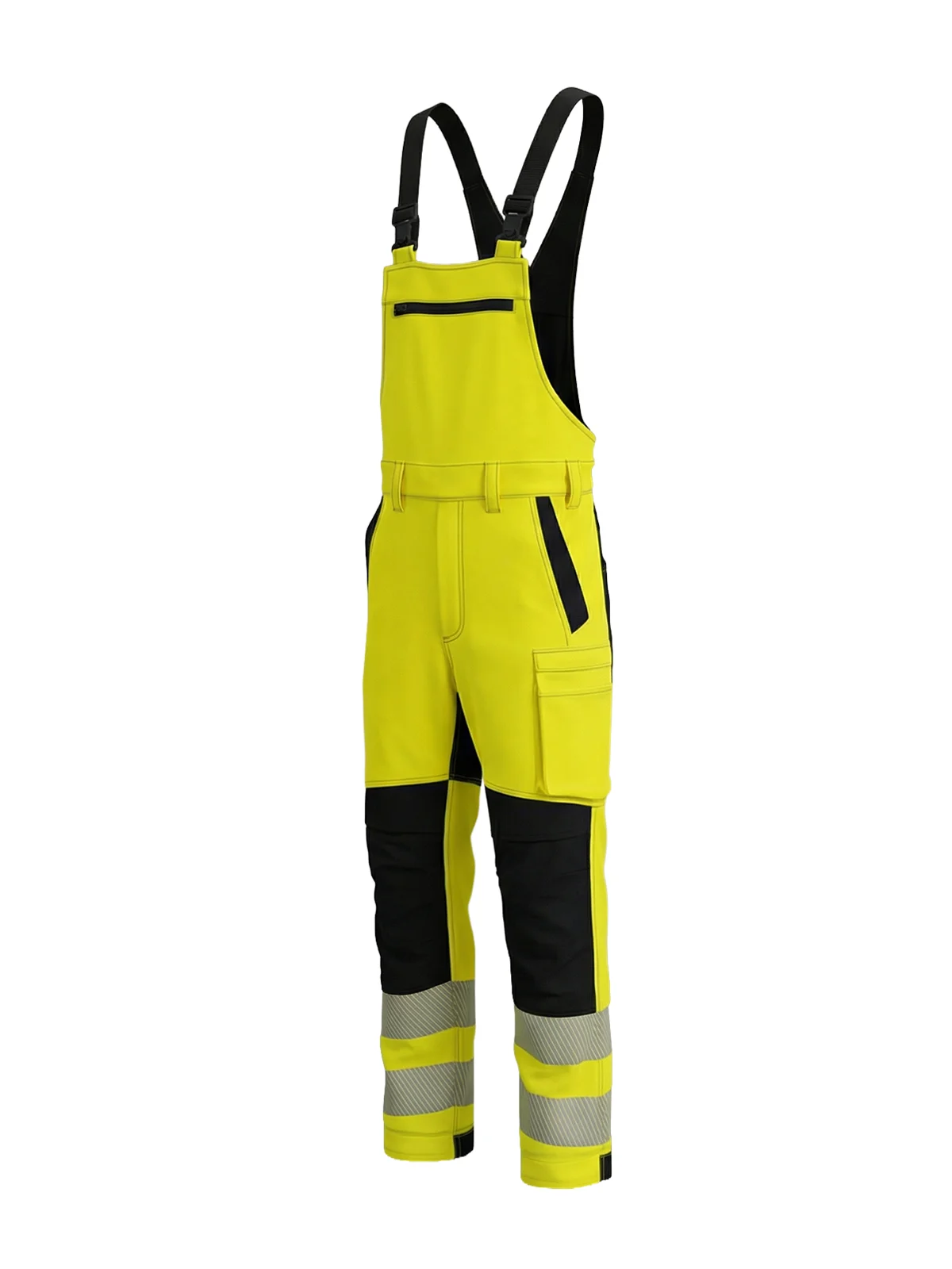 Stretchy bipants with cotton COMBO Hi-vis Class 2 – view 2