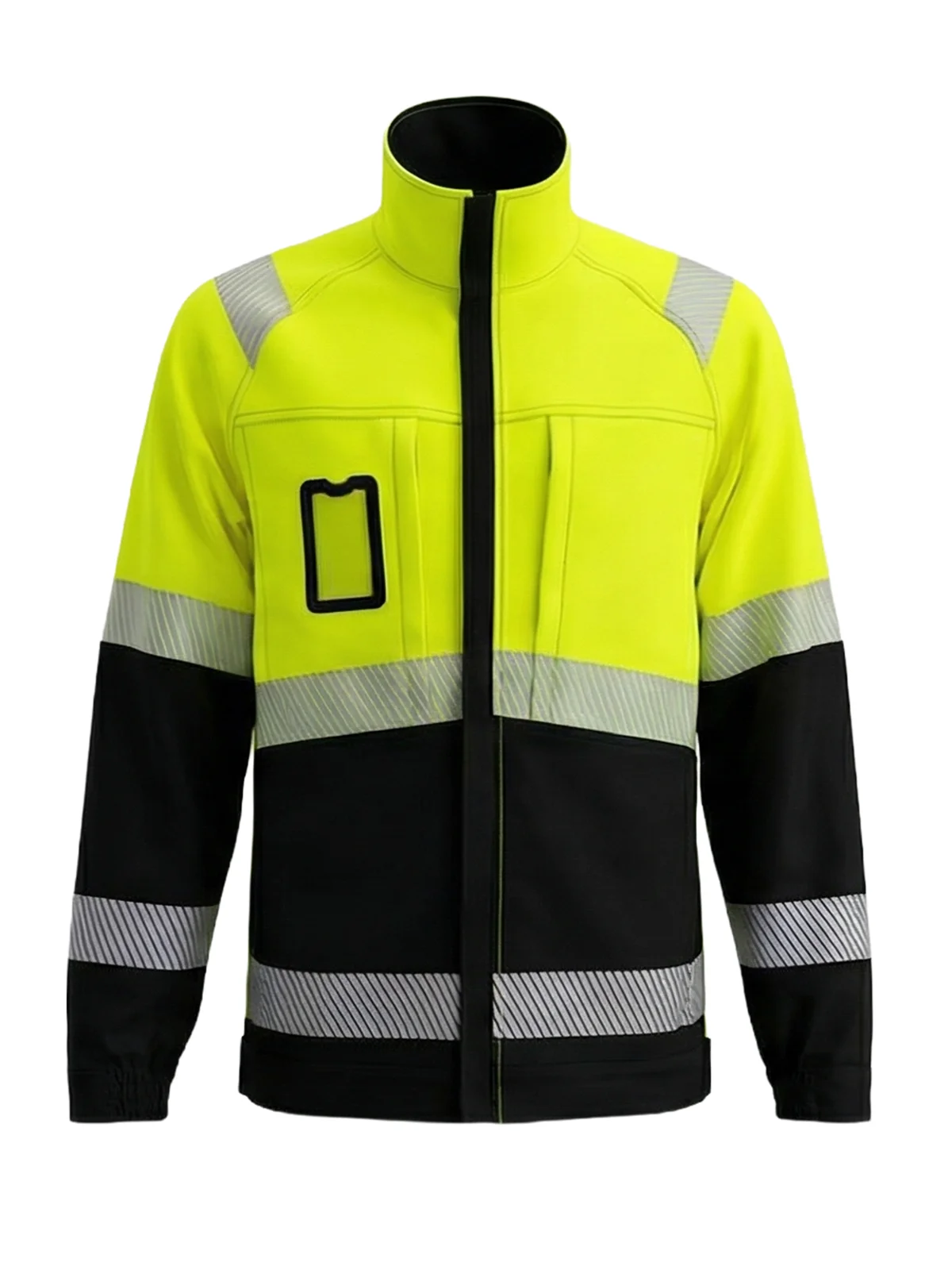 Stretchy jacket with cotton COMBO Hi-vis Class 2