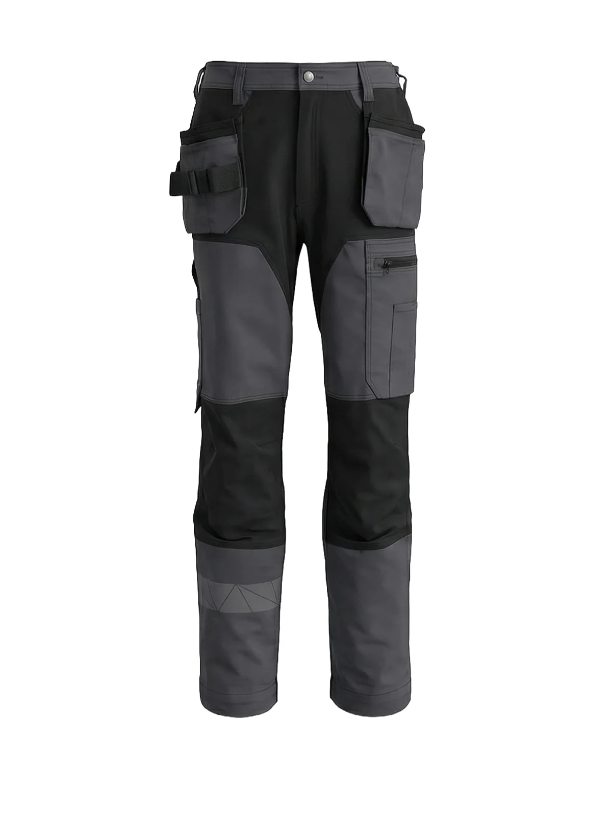 Trousers with stretchy details FUSIONPLUS and hanging pockets